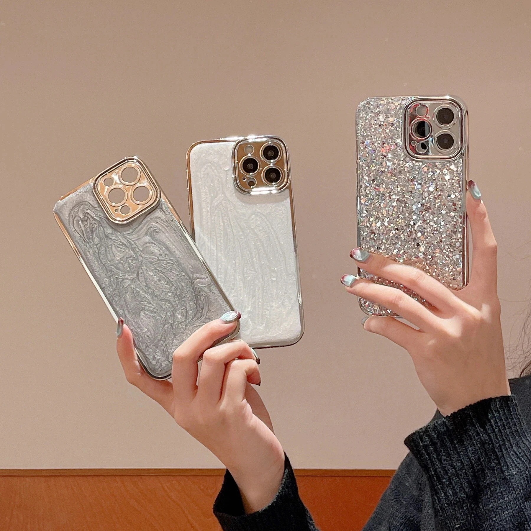 即納 電気めっき キラキラ スマホケース iphone16 ケース 全面保護 個性的 iphone14 ケース カラフル iphone15 ケース