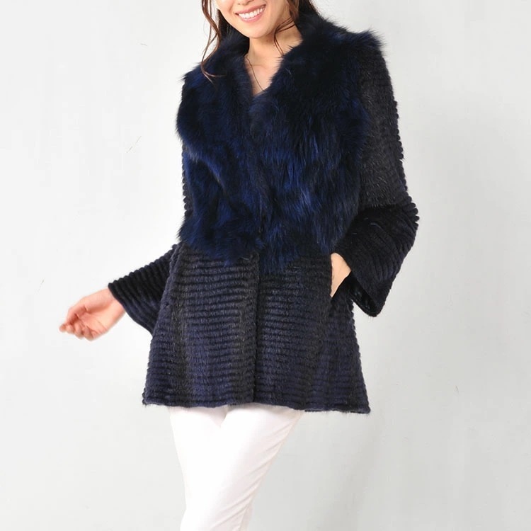 マスクラット&フォックスハーフコート/レディース