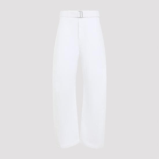 LEMAIRE Women Straight Pants PA326 LD1070 WH086 MILK