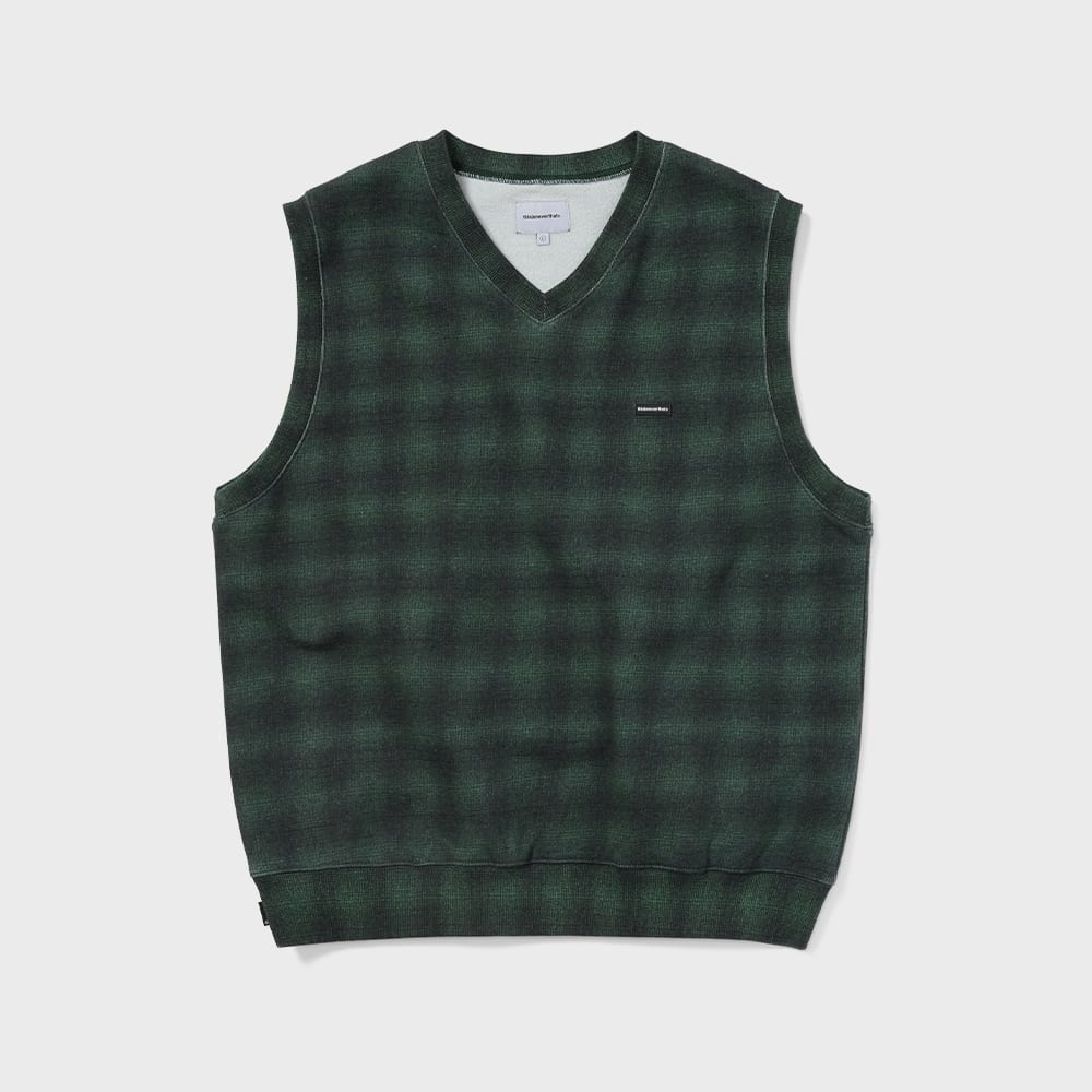 ディスイーズネバーザット T.N.T. クラシック HDP Vネック ベスト シャドウチェック