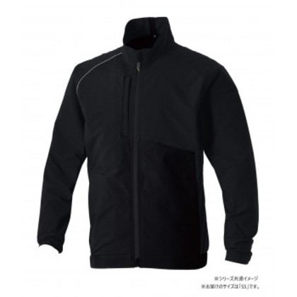 桑和 7532-00 長袖ブルゾン SSサイズ ブラック(4) SOWA
