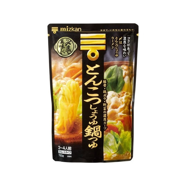 〆まで美味しいとんこつしょうゆ鍋つゆ 750g 12 メーカー直送