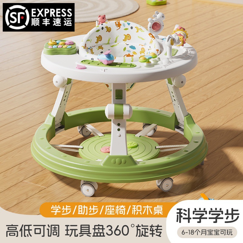 ウォーカーの幼児と幼児の多機能啓発カラフルなおもちゃ折りたたみ折りたたみベビーウォーキングカー