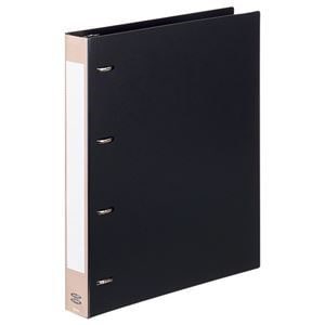 （まとめ） G-Aim Dリングバインダー A4タテ 4穴 280枚収容 背幅40mm ブラック G600-BK 1冊 10セット