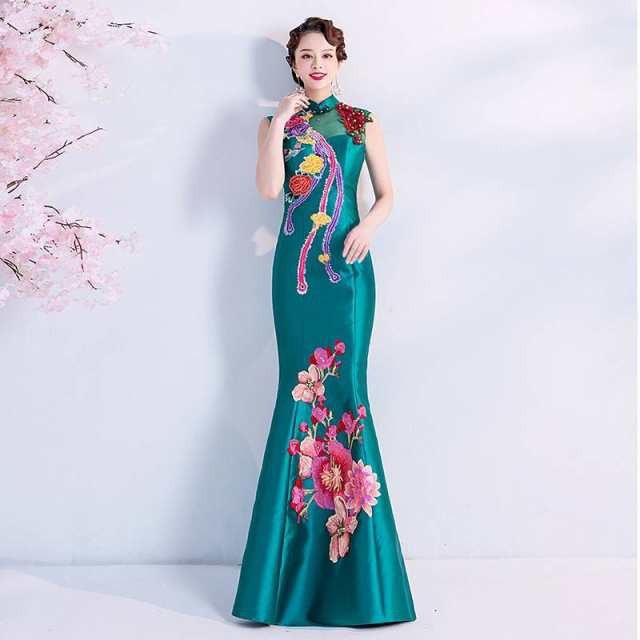【2025新作入荷】チャイナドレス チャイナ服 マーメイドラインドレス 大人っぽい 二次会 披露宴ドレス 演奏会 結婚式 パーティー 誕生日会 成人式 9,227円