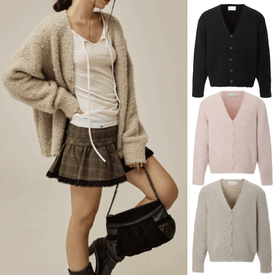 24FW Poodle cardigan カーディガン (3 COLORS)