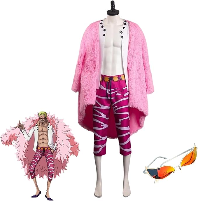ドンキホーテ ドフラミンゴ コスプレ衣装 ONE PIECE ワンピース 王下七武海 ドフラミンゴ コスプレ 文化祭 学園祭 クリスマス ハロウィン 祝日贈り物