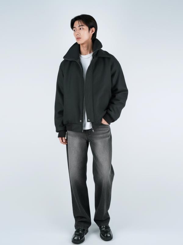 ダブルカラーウールジャケット