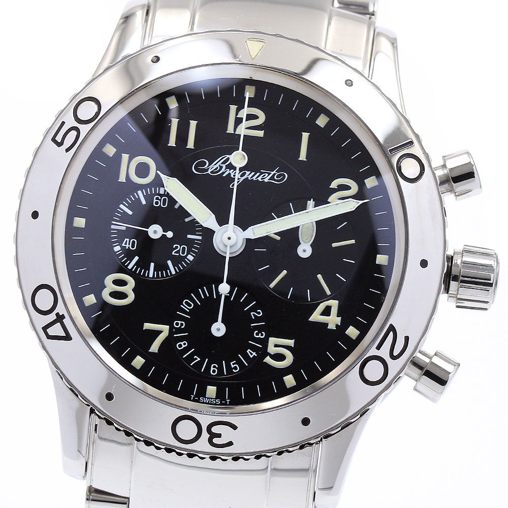 ブレゲ Breguet 3800 アエロナバル TYPEXX クロノグラフ 自動巻き メンズ 良品 _863588【中古】