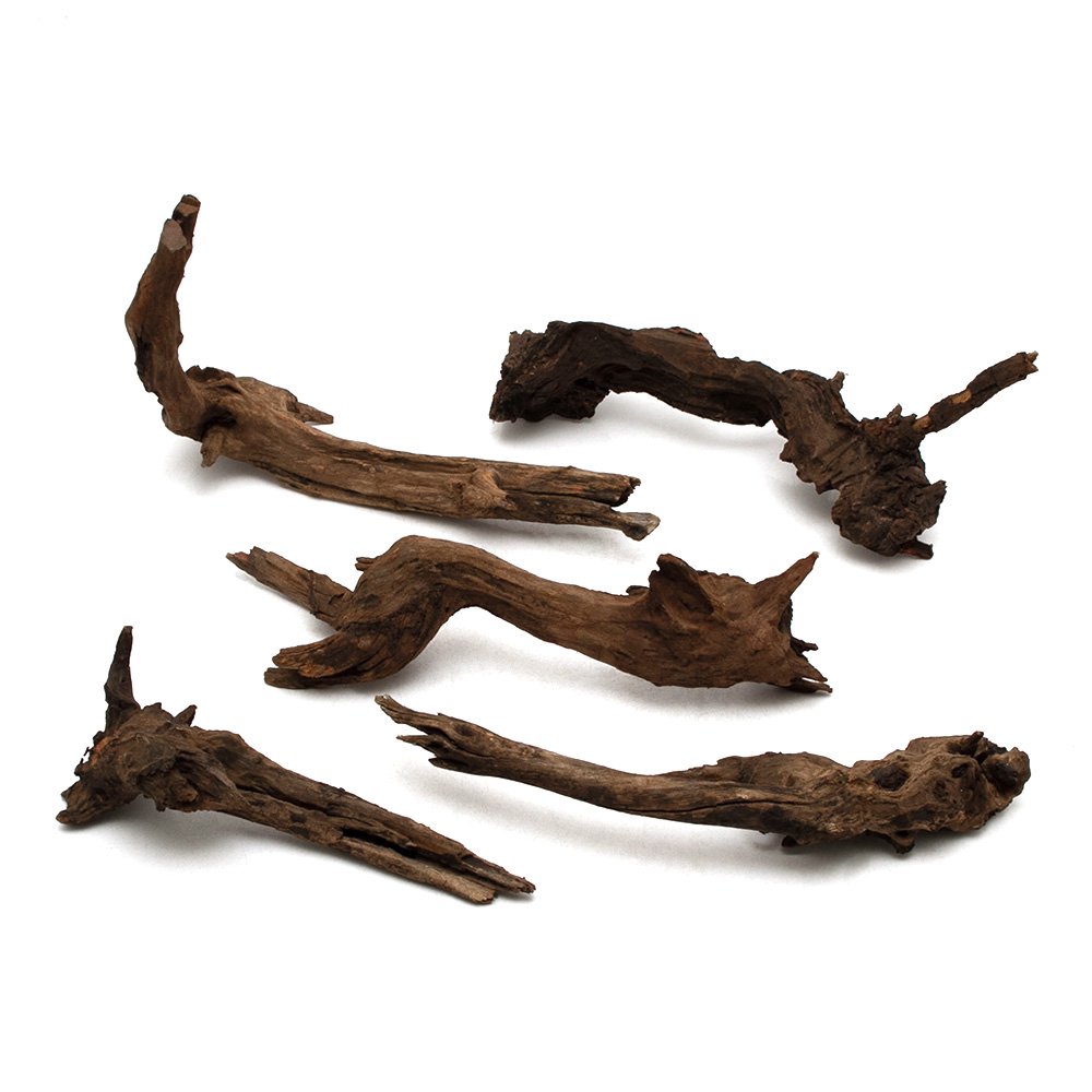 形状お任せ　煮込み済み　ドリフトウッド　Ｍサイズ（約２５ー３５ｃｍ）　５本　レイアウト素材　塊状流木　ＣＲＣ21―10―20―30―00