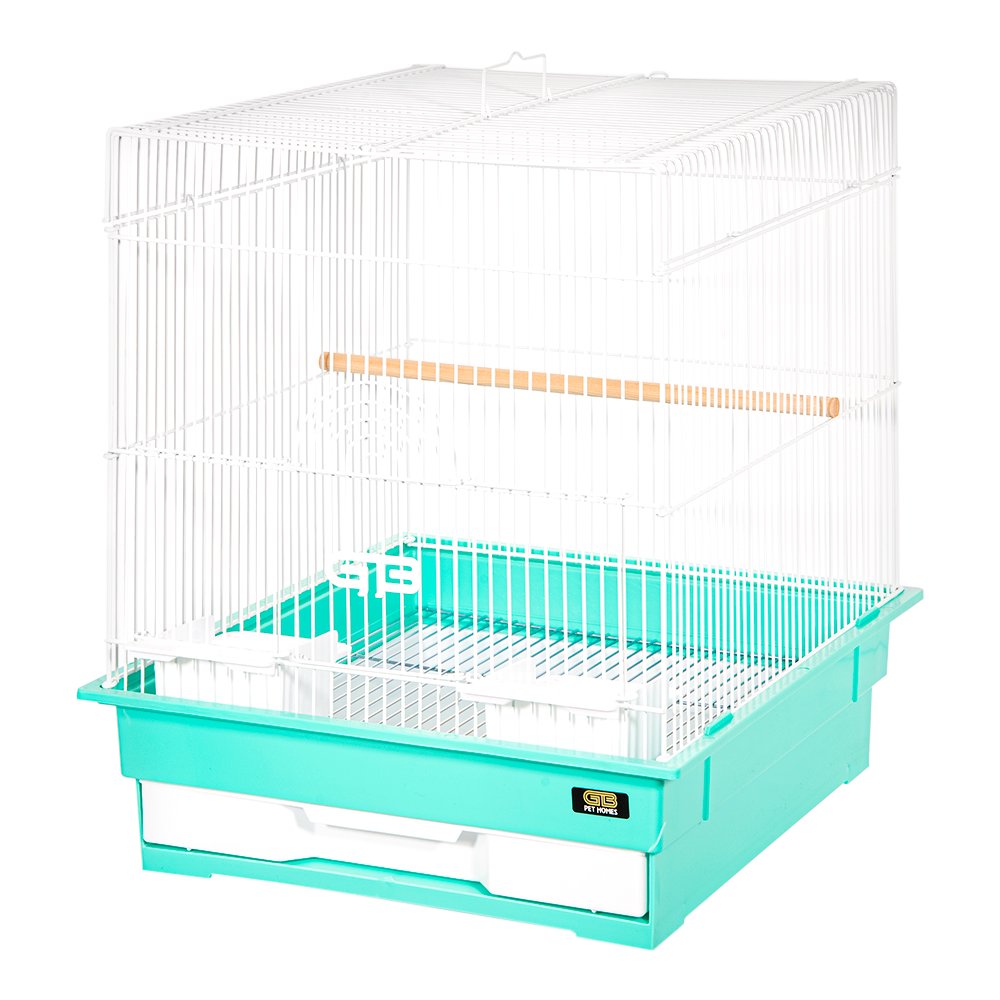 ジービー　鳥かご　３７５－Ｓ　ホワイトXグリーン　幅３７０ｘ奥行４１５ｘ高さ４４０ｍｍ　ＣＲＣ55―15―10―15―00