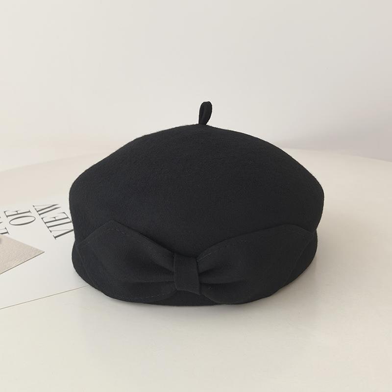 秋冬 コーデ レディース ファッション オシャレ アイテム カワイイ シンプル 大人カワイイ ウール ベレー帽 レトロ 画家帽子 エレガント CA 帽子