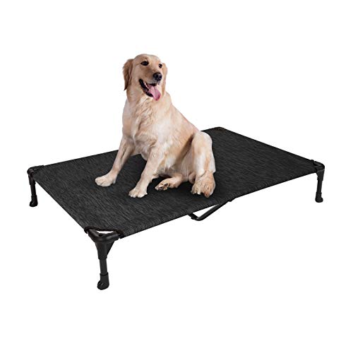 色:ブラック サイズ:125 L x 83 W x 22.5 Th cm Veehoo 犬 ベッドペ