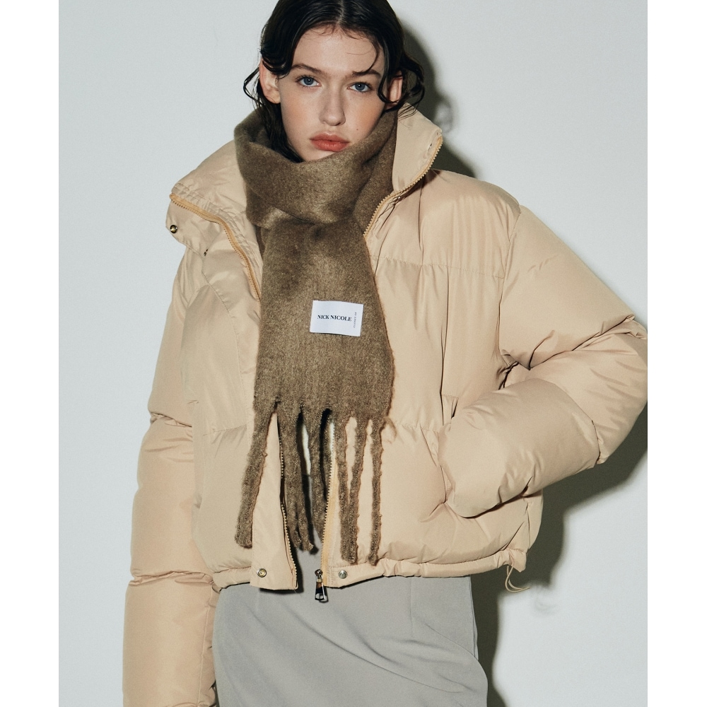 ニック & ニコールニコールボリュームパファーショートパディング_ベージュ 18,161円