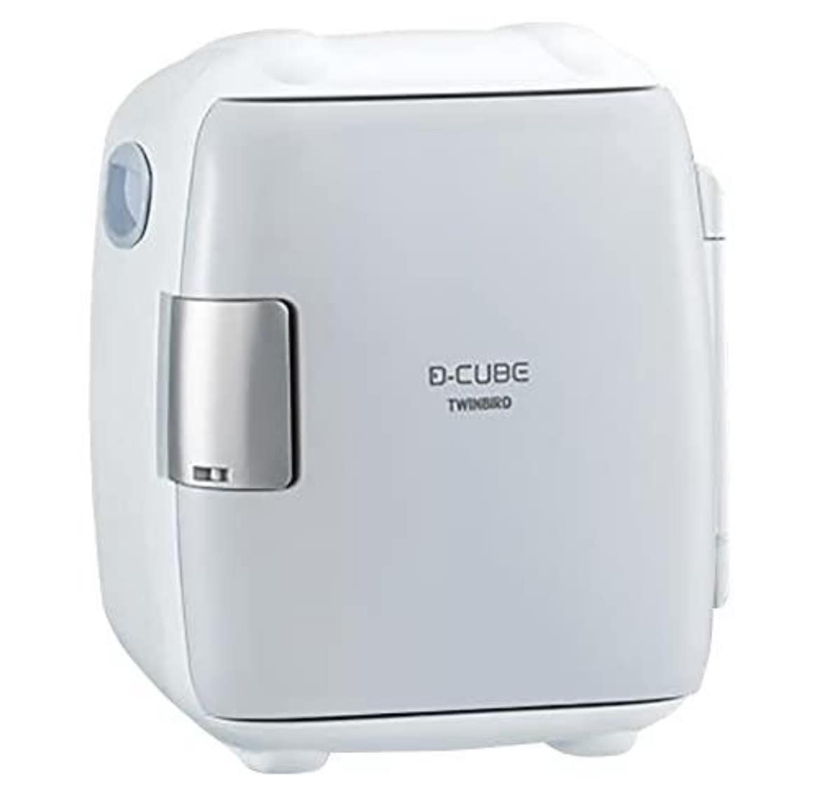 訳あり　TWINBIRD 2電源式コンパクト電子保冷保温ボックス D-CUBE S グレー HR-DB06GY