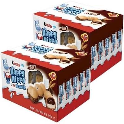 キンダー ハッピー ヒッポ チョコレートスナック 21g*5個包装 X 10個 ヘーゼルナッツ＆ミルククリーム入り ウエハースビスケット