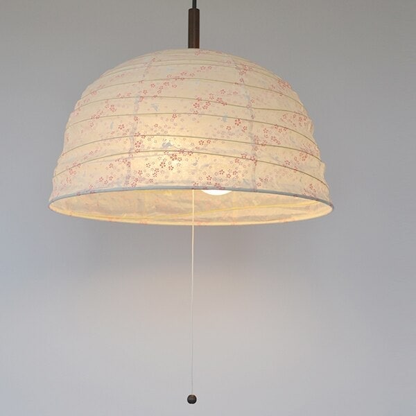 ペンダントライト 幅45.5x高さ27cm tent 花うさぎピンク PDN-45 2灯