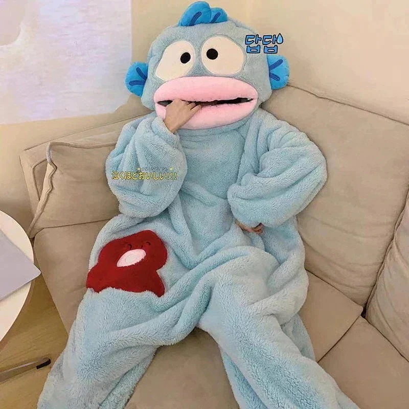 パジャマ カップル 部屋着 コスプレ かわいい 厚く暖かい ウェア 韓国ファッション 3日出荷着ぐるみレディースメンズ ペアルック ハンギョドン もこもこ