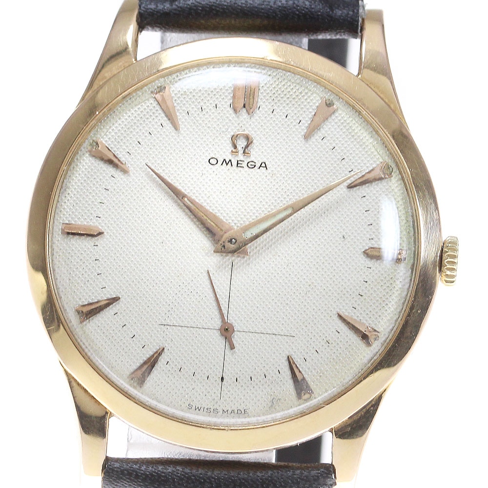 オメガ OMEGA K18PG スモールセコンド ヴィンテージ cal.265 手巻き メンズ _839159【中古】