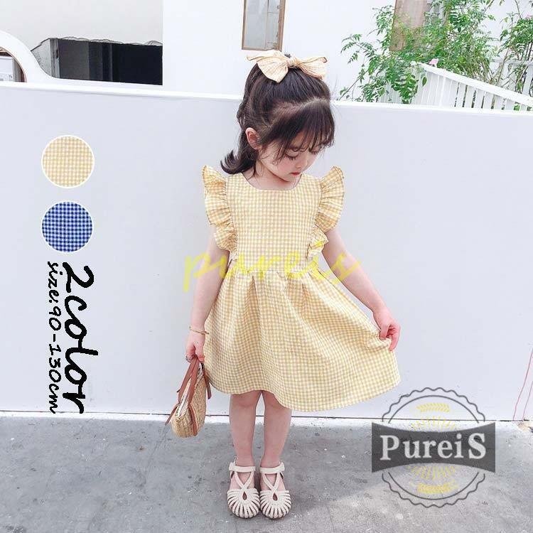 Sale 10 Off 子供服 ワンピース 夏 ノースリーブ チェックワンピース キッズワンピース 子供ドレス 子どもドレス