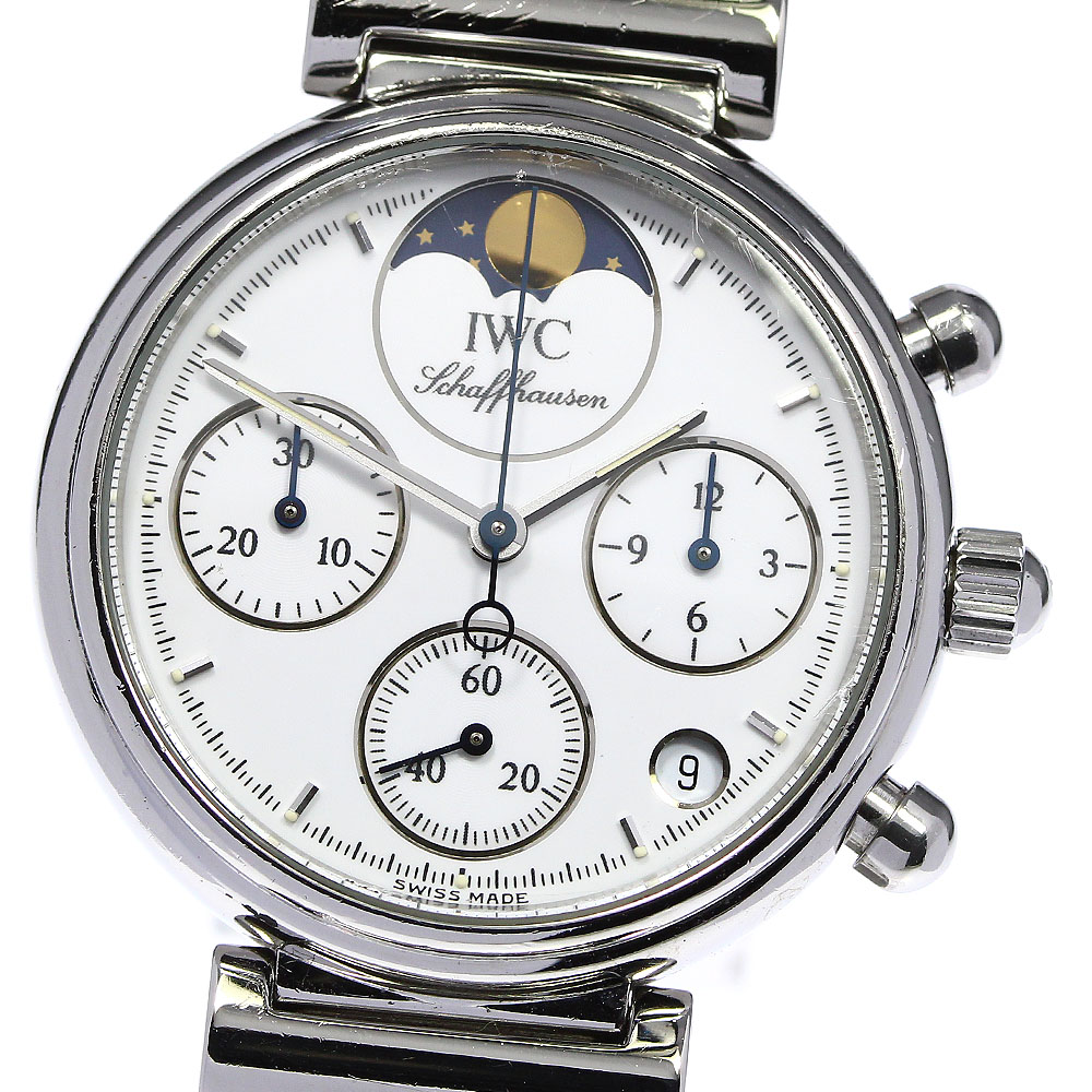 ジャンク IWC IWC SCHAFFHAUSEN IW373606 リトル ダヴィンチ クロノグラフ デイト クォーツ レディース _691895【中古】