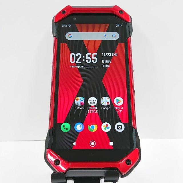 TORQUE 5G KYG01 au レッド 送料無料 本体 c07805 【中古】