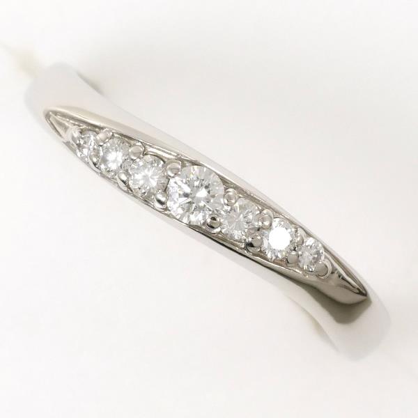 PT1000 リング 指輪 13号 ダイヤ 0.20 総重量約4.0g ジュエリー 中古