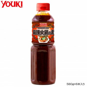 YOUKI ユウキ食品 麻辣火鍋の素 580gx6本入り 212459