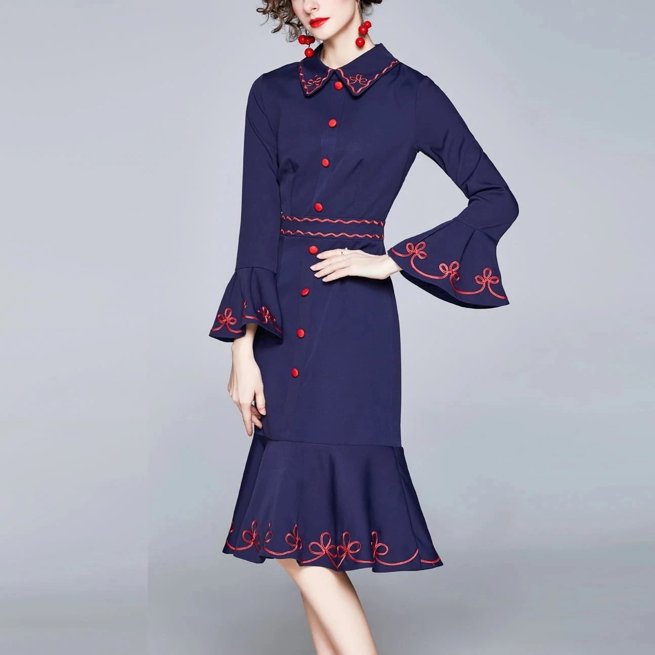 ワンピース 上着 人気 おすすめ おしゃれ お洒落 激安 安い プチプラ 長袖 ロング ハイネック