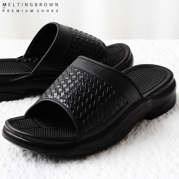 男性高級スリッパ オフィススリッパ 革スリッパ LS080