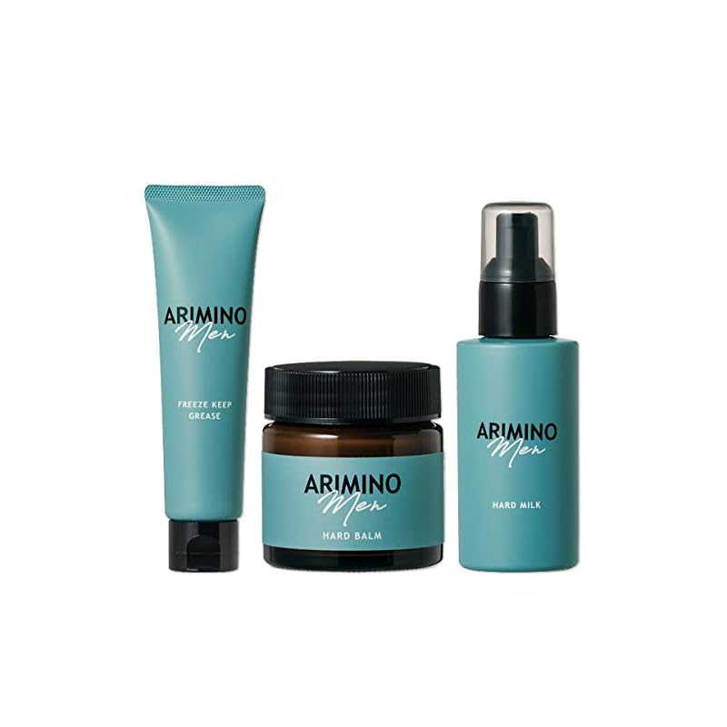 アリミノ メン ハード ミルク 100g ＆ ハード バーム 60g ＆ フリーズキープ グリース 100g セット arimino men