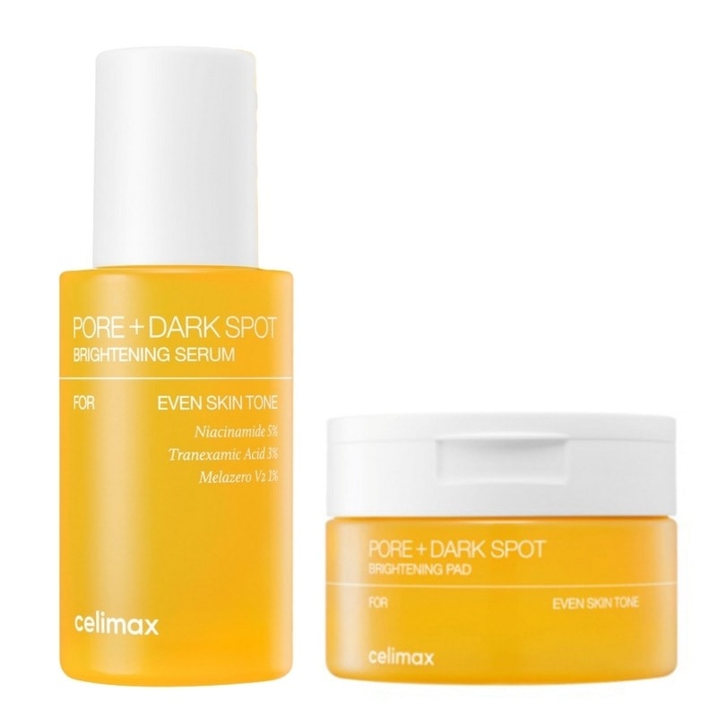 ブライトニング 毛穴絞り セラム 30ml 1本+ 毛穴絞り パッド 100ml 40本入り 1本