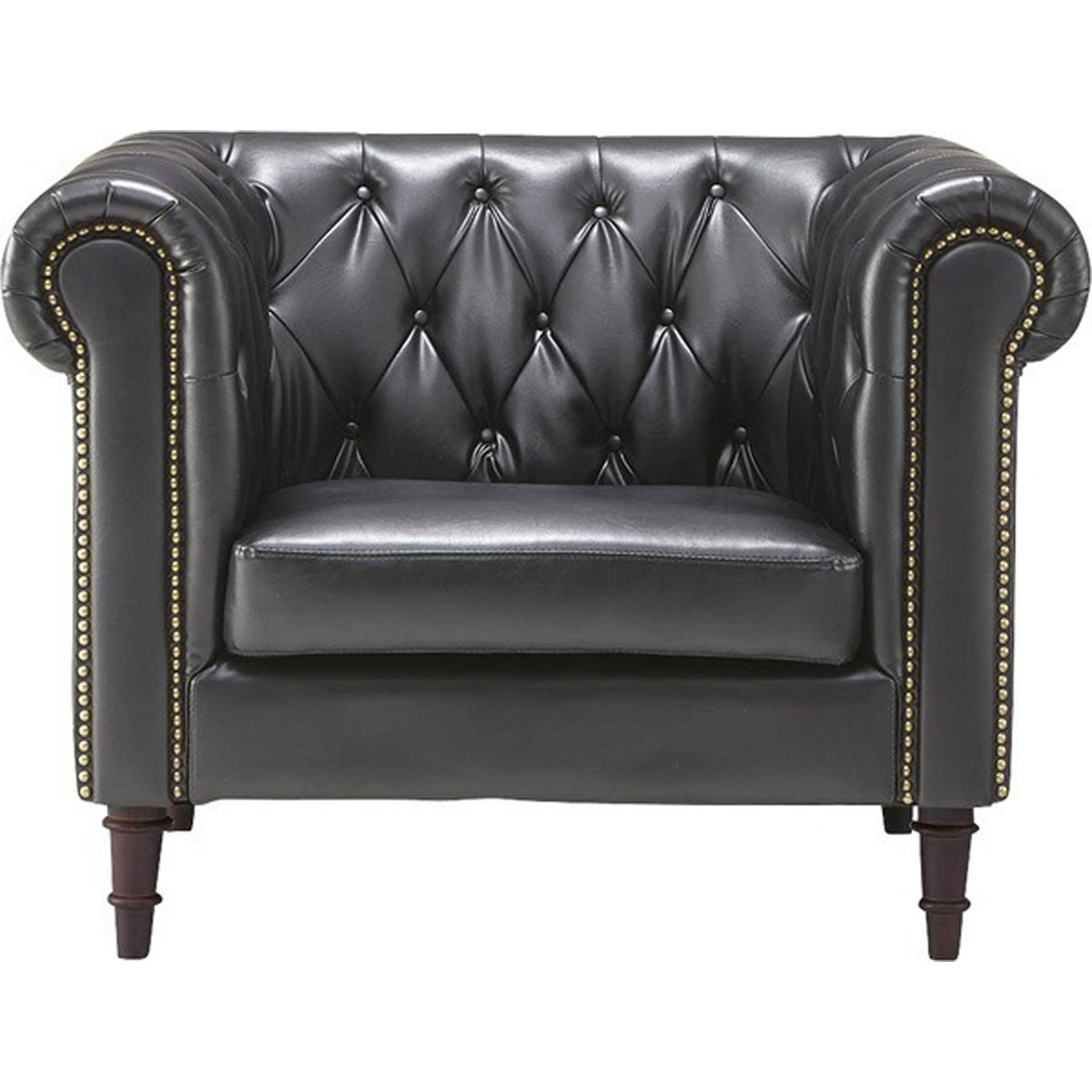 フェリーニ 1人掛 木フレーム Sバネ ソフトレザー 合皮 37,358円