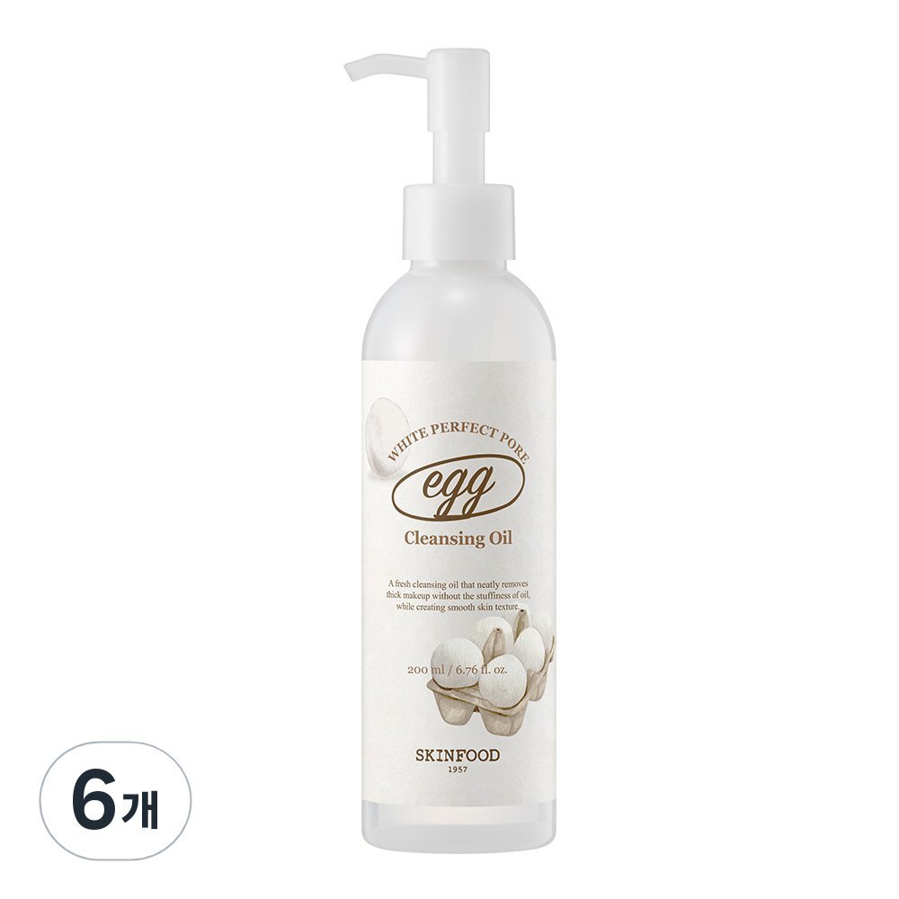 エッグホワイト パーフェクト ポア クレンジングオイル 200ml 6個