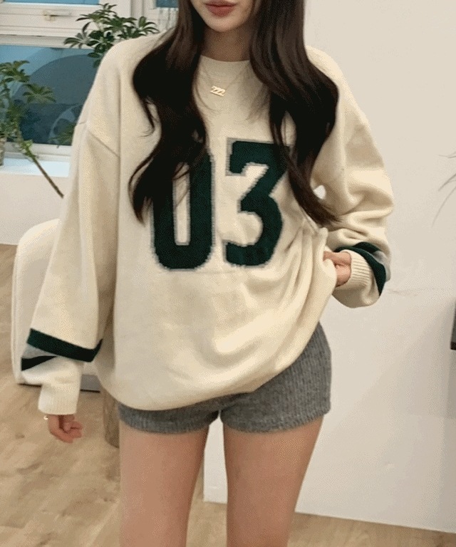 サンバン スポーティー ニット グレーグリーンジンゴンブラック/ニット/春コーディネート/コーディネートおすすめ/デイリー/カジュアル/大学生/会社員/ニットおすすめ/Y2K