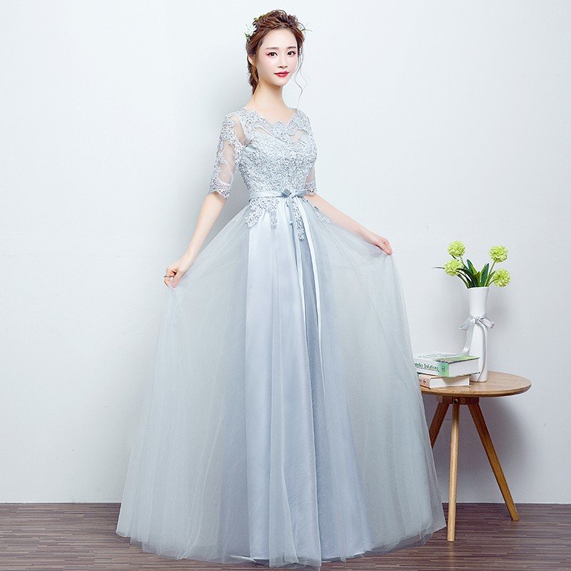 カラードレス 長袖 ロングドレス パーティードレス 結婚式 安い 花嫁 フォーマルドレス 演奏会 イブニングドレス 二次会 カクテルドレス サッシュリボン