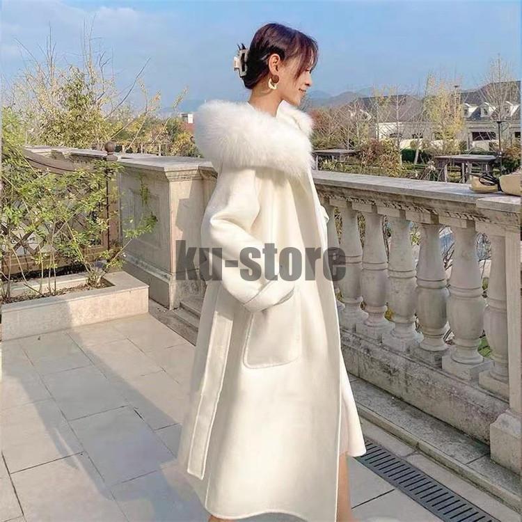 コート 秋冬 レディース チェスターコート 40代 50代 アウター ロングコート ファー 通勤 着痩せ 無地 長袖 韓国風 暖かい 着痩せ おしゃれ エレガント コーデ