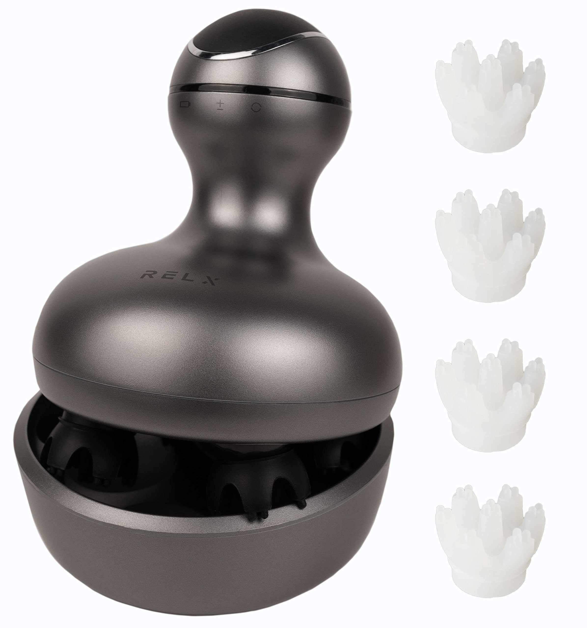 (熟練ヘッドスパニスト監修) RELX ヘッドスパ 電動頭皮ブラシ (日本企業企画) ギフト IPX7防水 スカルプケア 3D振動 リラクゼーション器 美容家電 コードレス ギフト プレゼント (スペ