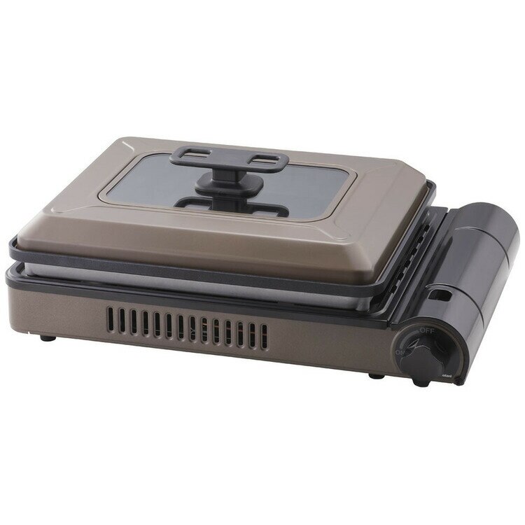 カセットガスホットプレート 焼き上手さんβ ブラウン CB-GHP-B (D)　メガ割