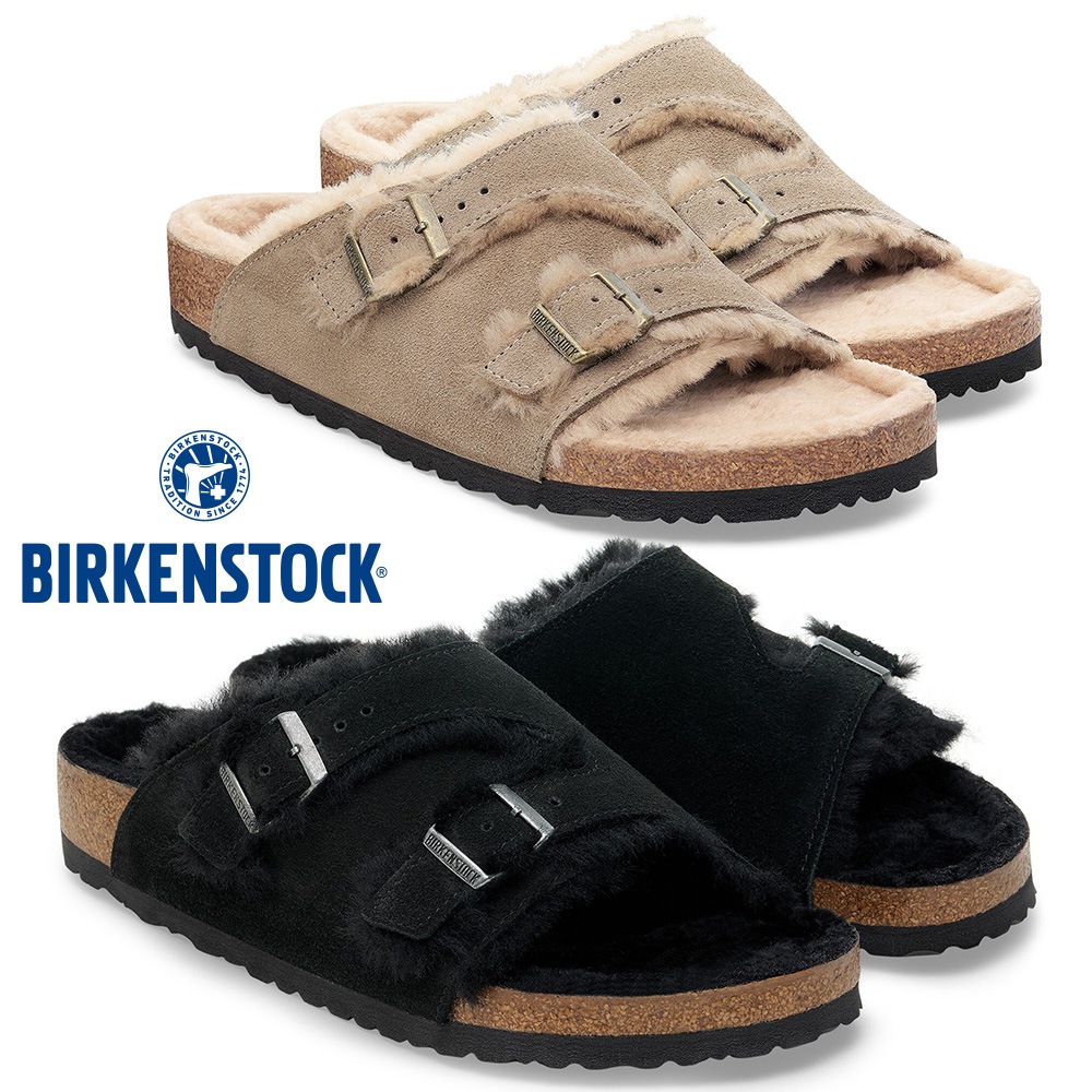 ビルケンシュトック サンダル メンズ レディース チューリッヒ シアリング 1030627 1030710 BIRKENSTOCK ZURICH SHEARLING LEVE BLACK LAF サボ