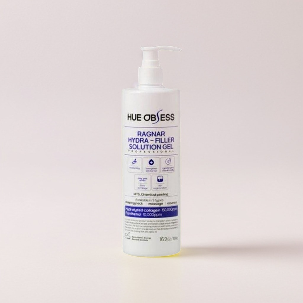 ヒュオブセス ラグナハイドラフィラーソリューションジェル 500ml 高濃度コラーゲン配合 敏感肌・エステ後集中保湿ケア