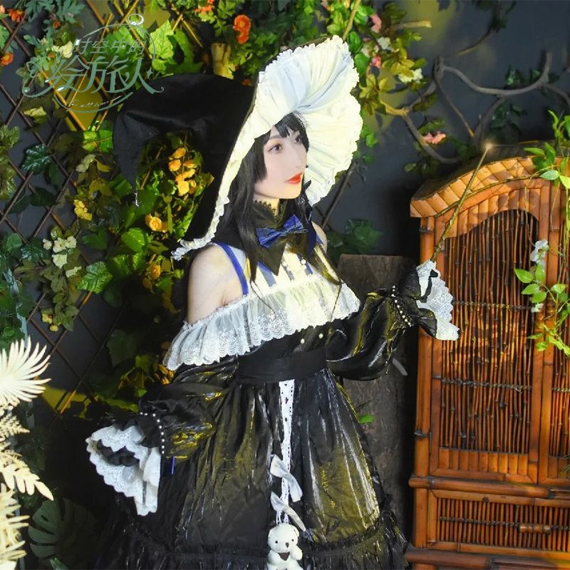 コンサート フォーマルな行事 卒業式 時空の旅人ヒロインコスプレ衣装本おとぎ話の素晴らしい小さな魔女コスプレ衣装フルセット