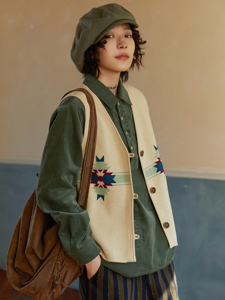 タコホーム [リ・コーラと同じスタイル] レトロな女性用ベストとニットベストとチョッキのアウターウェア 6,016円