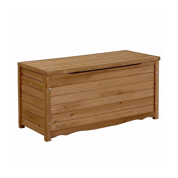 住まいスタイル 天然木製ボックスベンチ 幅106 ライトブラウン BB-T106LBR メーカー直送