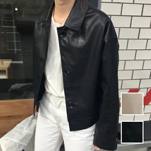 アウター レザージャケット コート 韓国 ファッション レディース 秋 冬 カジュアル コーデ シンプル 定番 セレカジ 20代 30代 40代 2025 ユニセックス マニッシュ ブルゾン 革