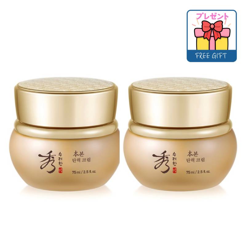 [大容量1+1] 本 弾力 クリーム 75ml 2個 LG生活健康 漢方 クリーム 高麗人参 首のしわ 栄養 弾力