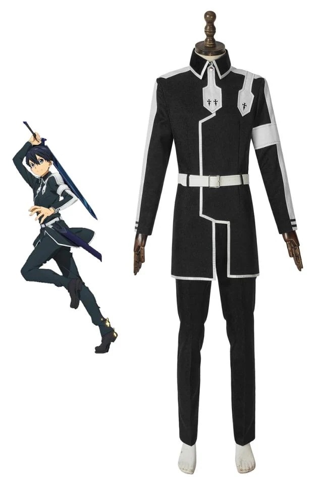 新タイプ追加 激安販売 ソードアート オンライン アリシゼーション SAO 桐ヶ谷和人 キリト 帝立修剣学院制服 コスチューム[4333]