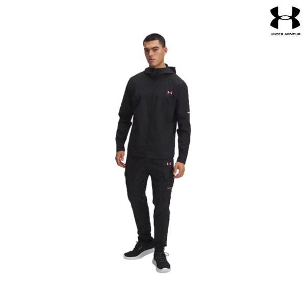 6004967-6004966-001 男性 UA Tech ユーティリティ ウーブン ジャケット ウーブンパンツ セット