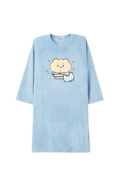 ◆SPAO×壊れたクマ◆ ワンピースパジャマ/２カラー Qoo10] スパオ 스파오 公式/[壊れたクマ]/マンゴミ