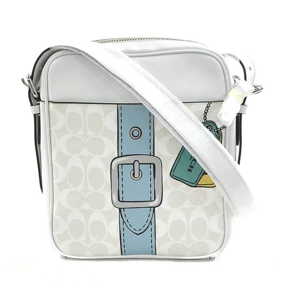 コーチ COACH 斜め掛けショルダーバッグ レザー ホワイト ユニセックス h30479k 22,800円